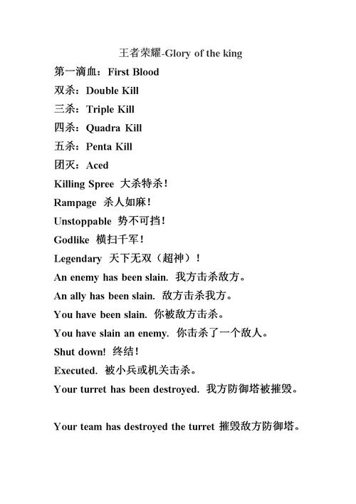 王者荣耀常用英文术语解释「王者英语表白句子搞笑版」 撩妹套路 王者荣耀常用英文术语解释「王者英语表白句子搞笑版」 王者荣耀常用英文术语解释「王者英语表白句子搞笑版」 撩妹套路